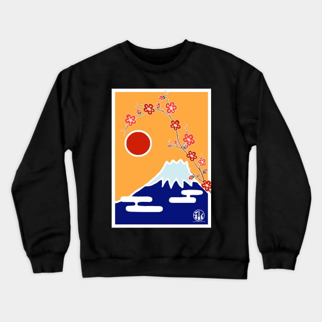 Sunrise Mt Fuji Crewneck Sweatshirt by lamaisondulapino